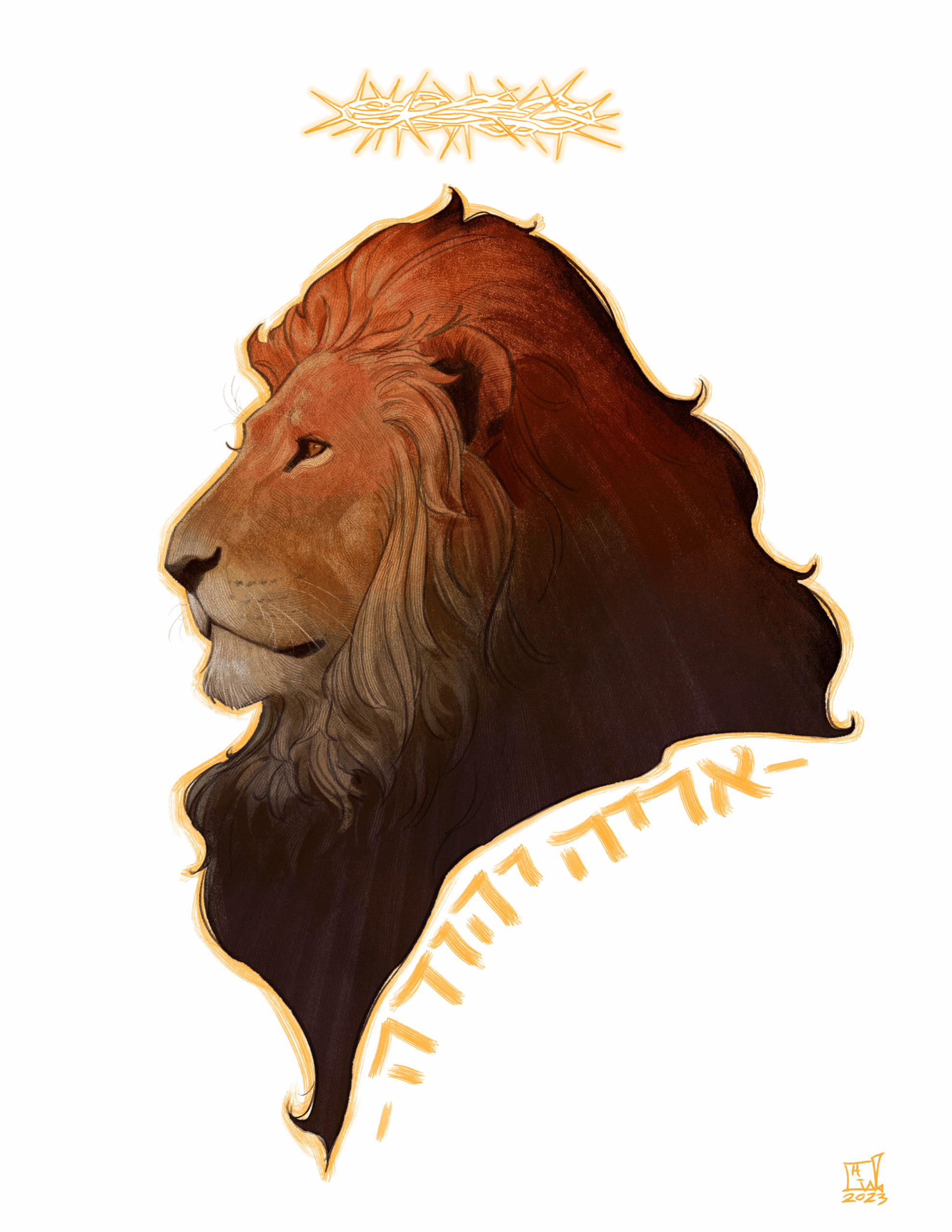 Lion of Judah thorny crown