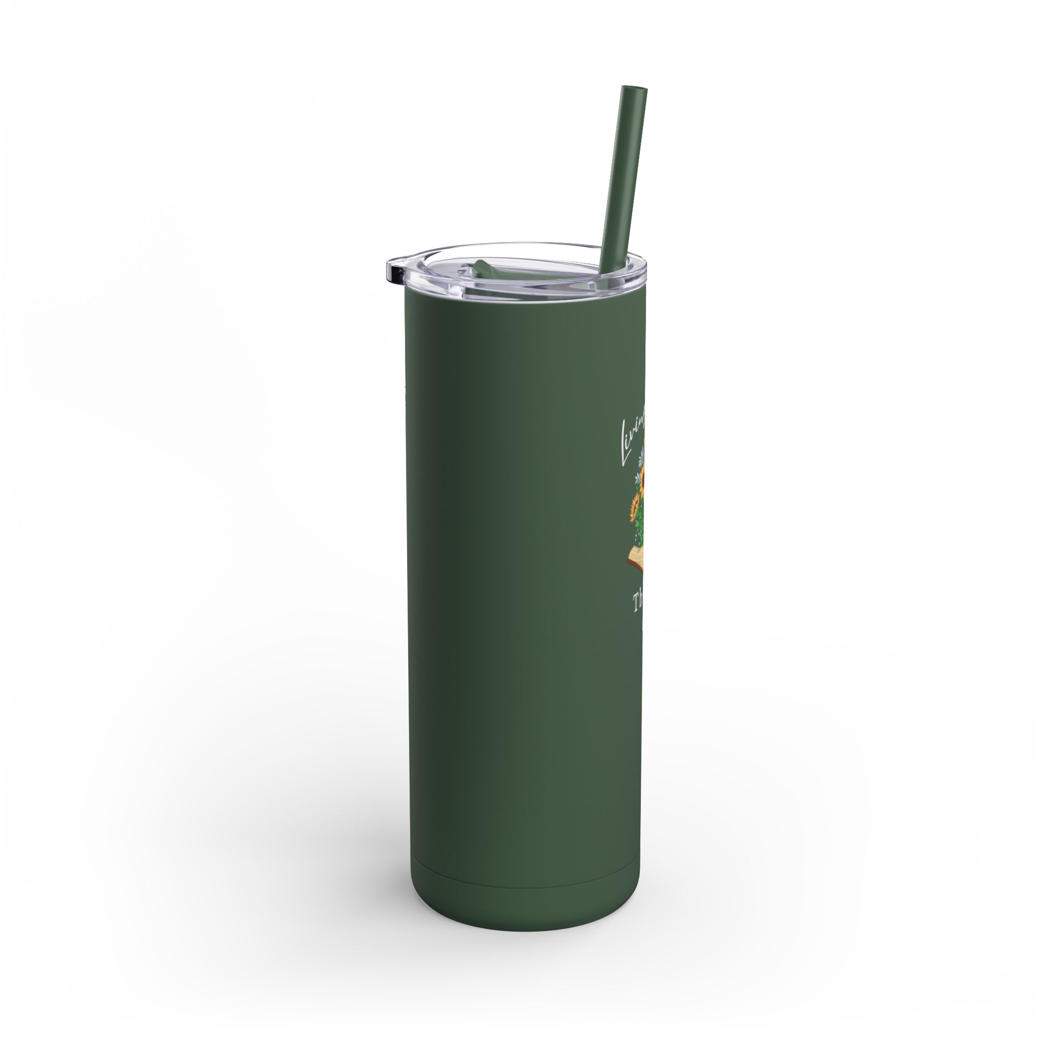 Living Pages Logo Skinny Tumbler, 20 oz - Image 2