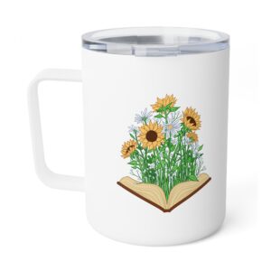 Living Pages Logo, Insulated Coffee Mug, 10oz